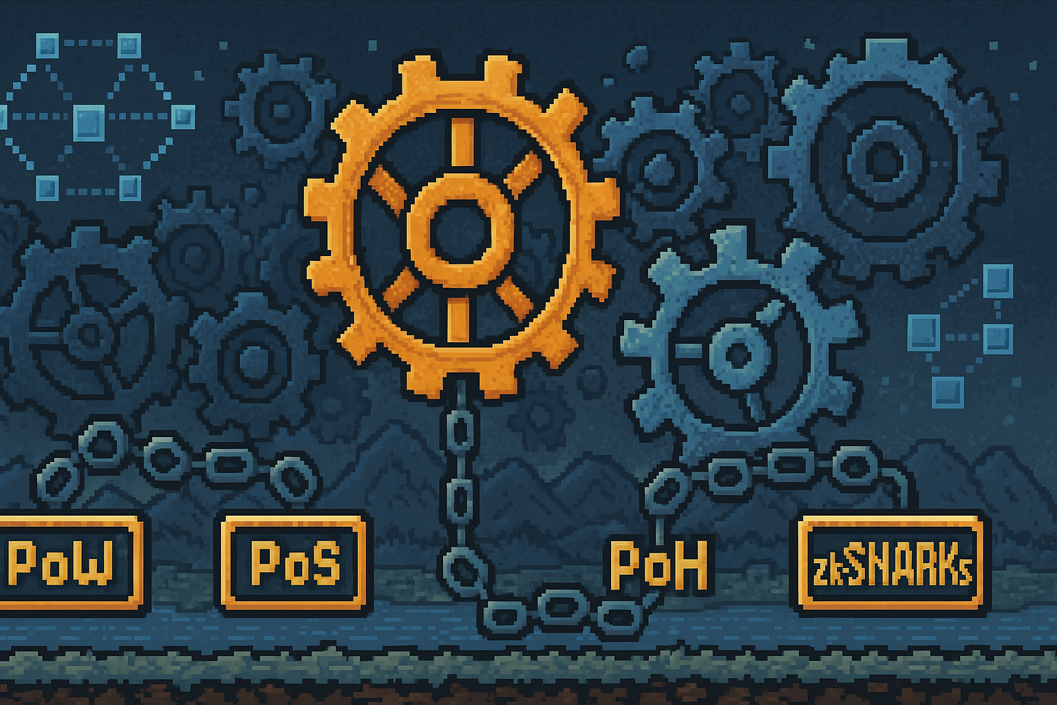 Consensus Mechanisms in Focus: PoW, PoS, PoH and zk‑SNARKs
