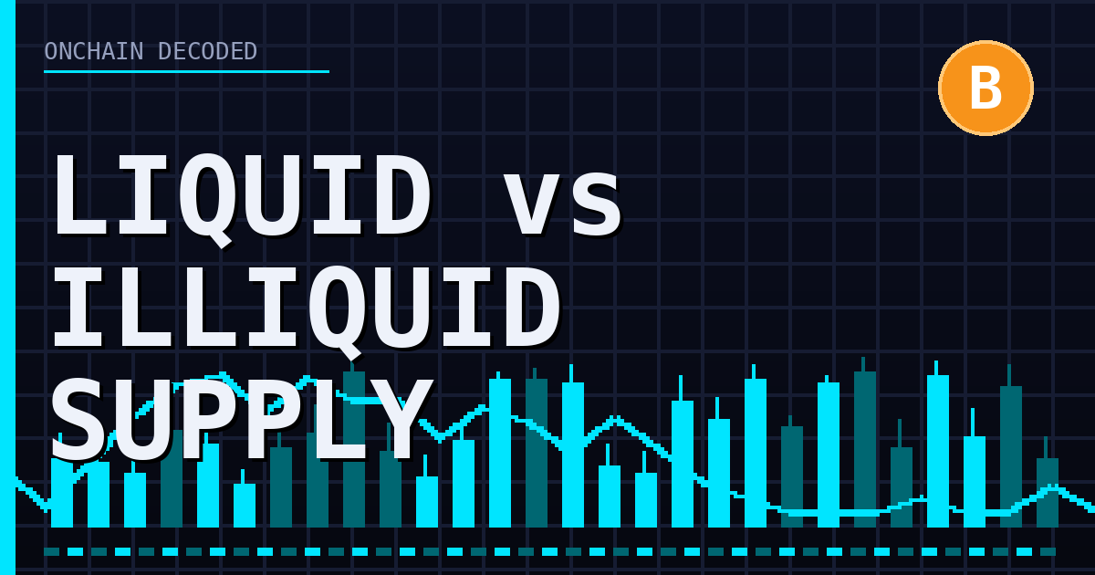 Bitcoin Liquid vs Illiquid Supply Explained: How Much BTC Is Actually for Sale