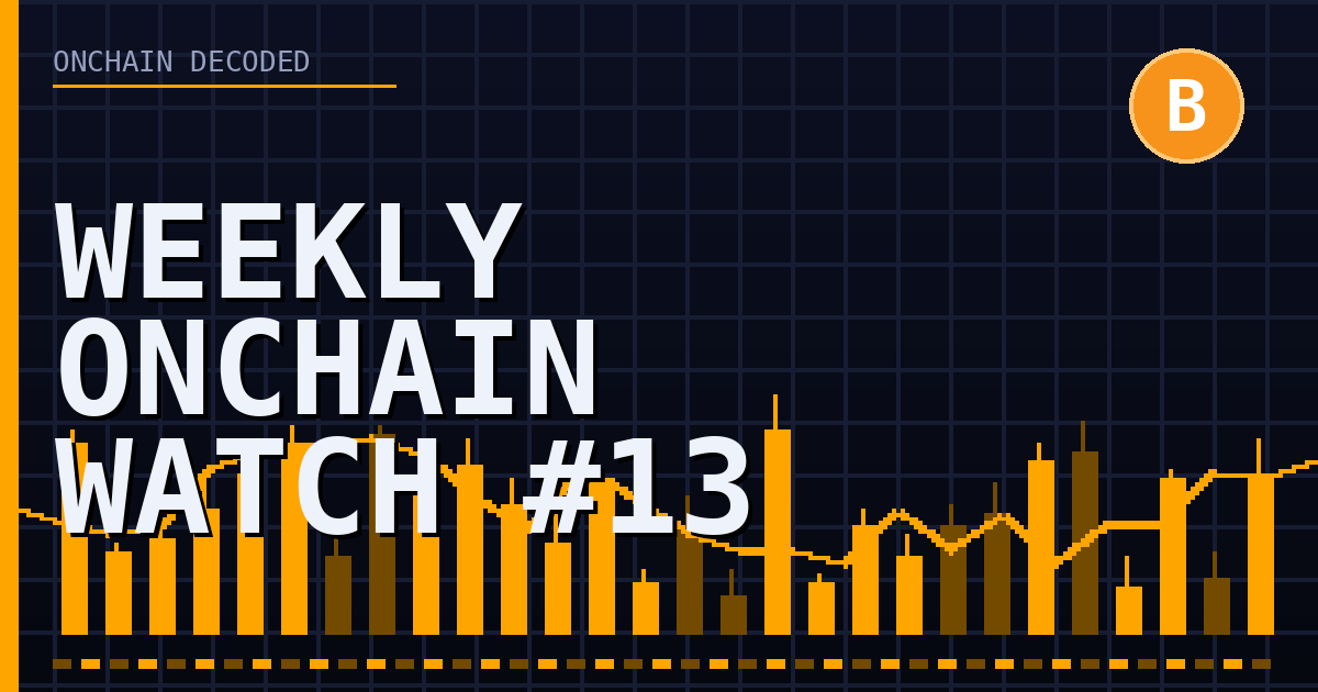 Weekly Onchain Watch #13: 5 Bitcoin Metrics to Open the Second Half of 2026