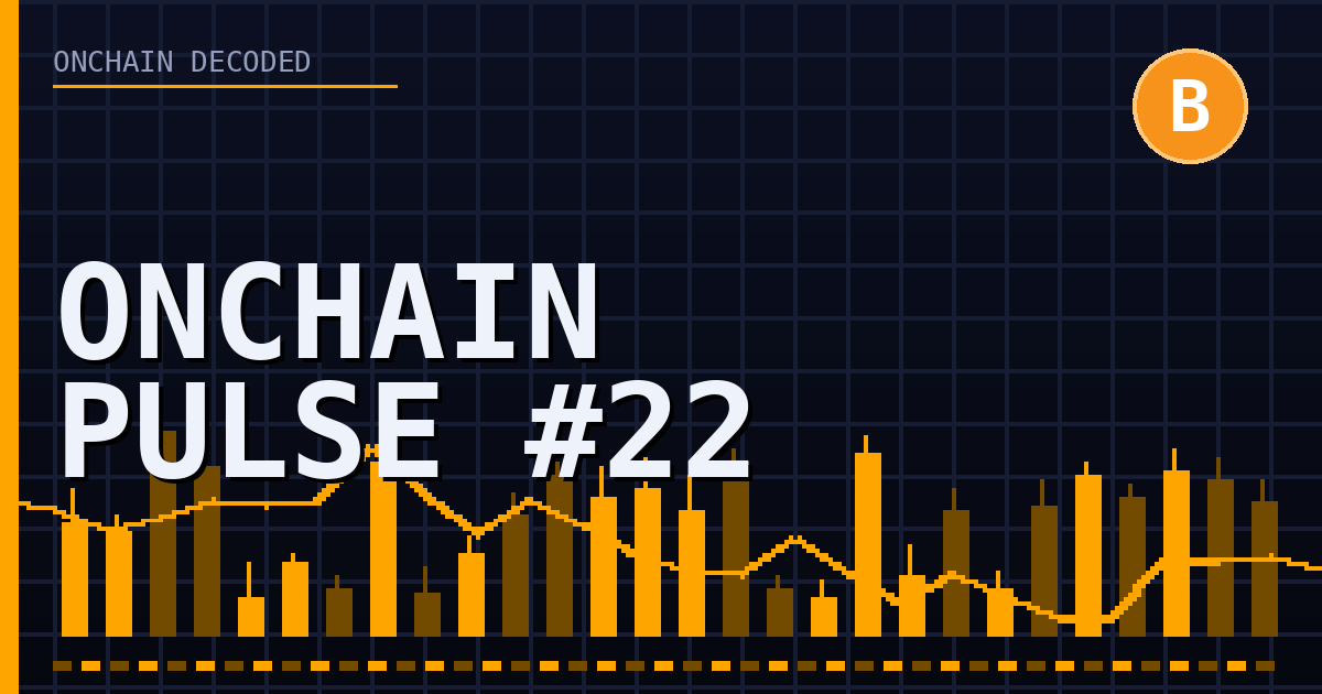 Onchain Pulse #22: Bitcoin Opens August on a Tested Base